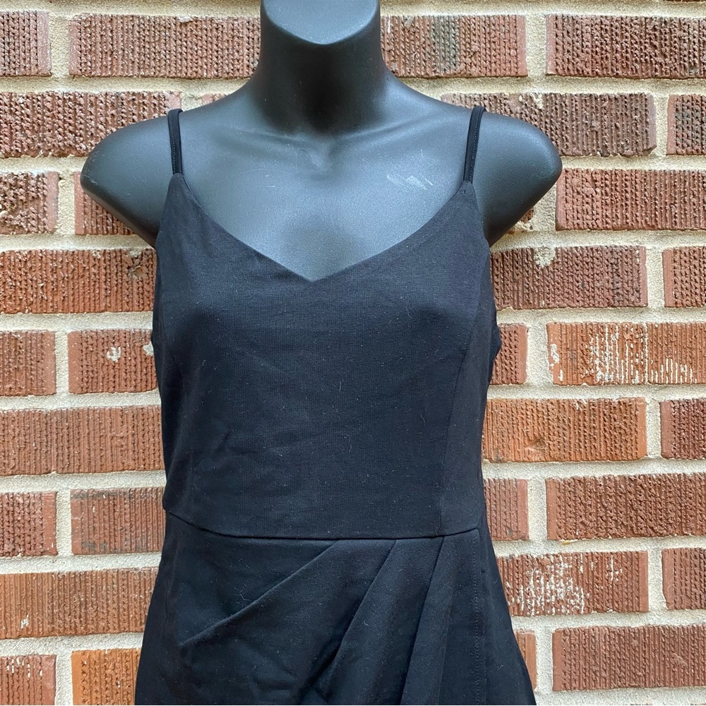Zalalus NWT Black Tank adjustable straps Dress with faux Wrap Skirt Size S - Picture 10 of 10